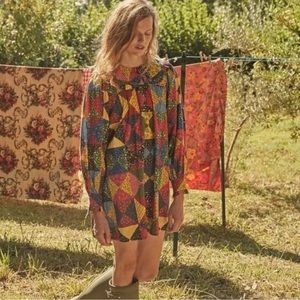 Doen Adalina countryside patchwork dress XS